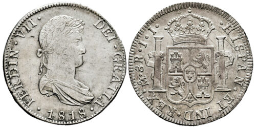 FERNANDO VII  8 REALES 1818 MEXICO JJ