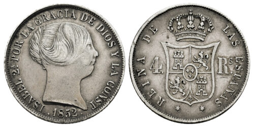 ISABEL II  4 REALES 1852 MADRID