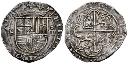 FELIPE II  4 REALES S/F (ANTERIOR A 1588) SEVILLA