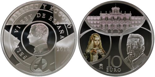 ESPAÑA 10 EUROS 2018 SERIE EUROPA - BARROCO Y ROCOCO