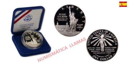 Alternative view of USA 1 DOLAR 1986 S  CENTENARIO DE LA ESTATUA DE LA LIBERTAD