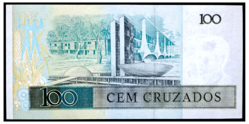 BILLETE; BRASIL 100 CRUZEIROS ND (1986) - Imagen 2