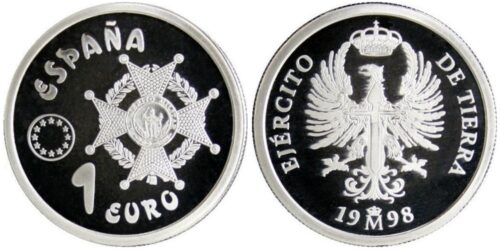 Alternative view of ESPAÑA 1 EURO 1998 HOMENAJE AL EJERCITO ESPAÑOL