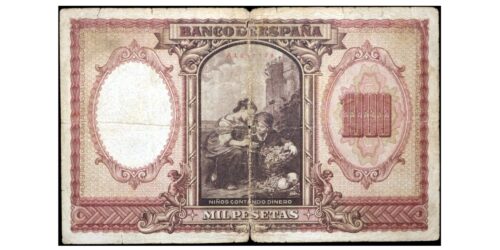 ESTADO ESPAÑOL 1000 PESETAS 1940 MURILLO - Imagen 2