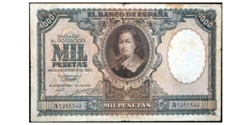ESTADO ESPAÑOL 1000 PESETAS 1940 MURILLO