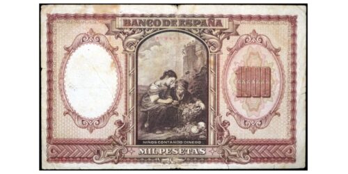 Alternative view of ESTADO ESPAÑOL 1000 PESETAS 1940 MURILLO