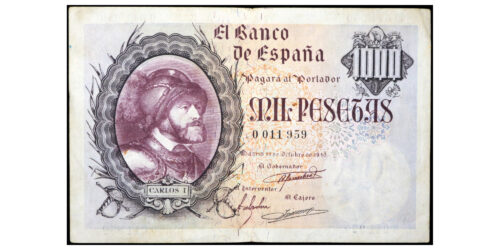 ESTADO ESPAÑOL 1000 PESETAS 1940 CARLOS I