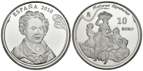 ESPAÑA 10 EUROS 2010 GOYA (LA VENDIMIA)