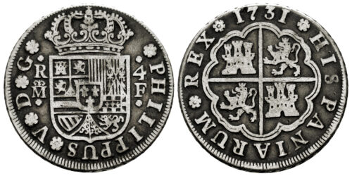 FELIPE V  4 REALES 1731 MADRID F