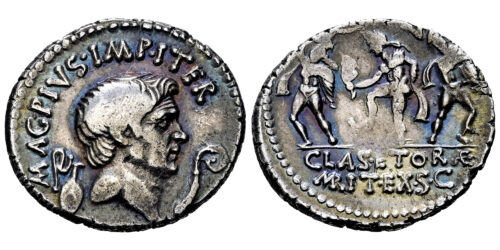 SEXTO POMPEYO (DENARIO) 42 al 40 a.C.