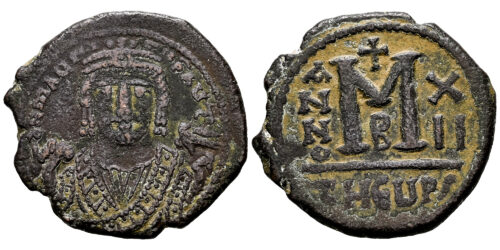 MAURICIO TIBERIO (FOLLIS) 593 al 594 d.C. (THEOUPOLIS ANTIOQUIA)