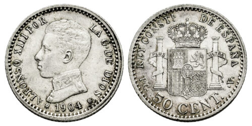 ALFONSO XIII  50 CENTIMOS 1904*1-0