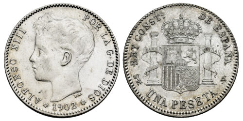 ALFONSO XIII  1 PESETA 1902