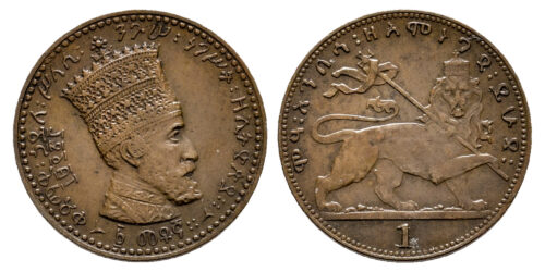 ETIOPIA 1 MATONA 1923 EMPERADOR HAILE SELASSIE I