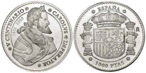 ESPAÑA 1000 PESETAS CARLOS I DE ESPAÑA V DE ALEMANIA