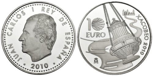 ESPAÑA 10 EUROS 2010 XACOBEO