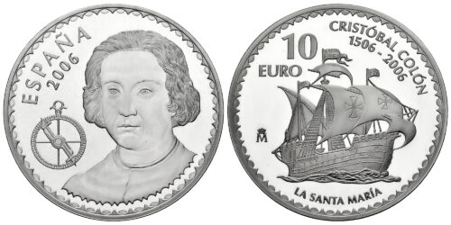 ESPAÑA 10 EUROS 2006 CRISTOBAL COLON - LA SANTA MARIA