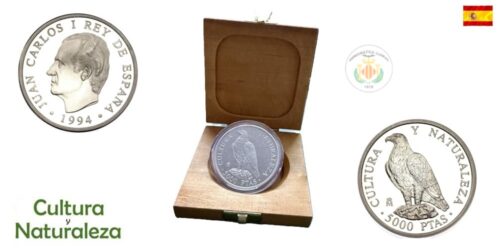ESPAÑA CULTURA Y NATURALEZA 5000 PESETAS 1994 AGUILA IMPERIAL