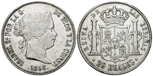 ISABEL II  20 REALES 1856 MADRID