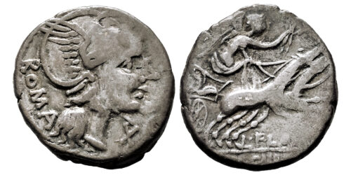 FAMILIA FLAMINIA (DENARIO) 109 al 108 a.C.