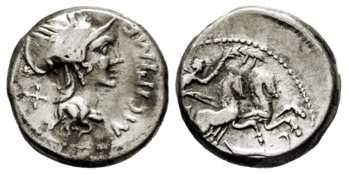 FAMILIA CIPIA (DENARIO) 115 al 114 a.C.