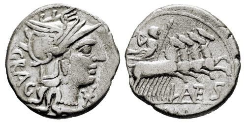 FAMILIA ANTESTIA (DENARIO) 136 a.C.