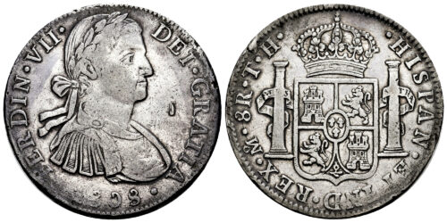 FERNANDO VII  8 REALES 1808 MEXICO TH