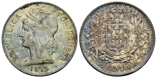 PORTUGAL 50 CENTAVOS 1913