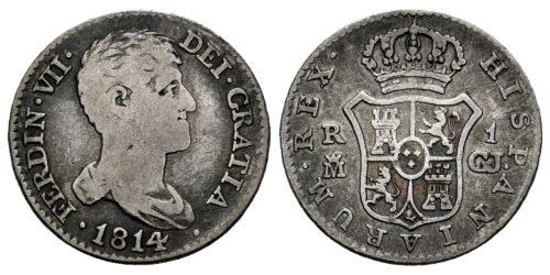 FERNANDO VII  1 REAL 1814 MADRID GJ
