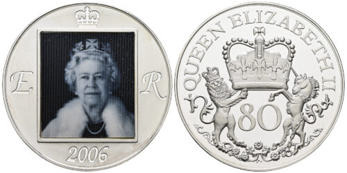 MEDALLA; INGLATERRA 2006 80 AÑOS DE LA REINA ISABEL II