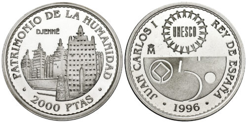 Alternative view of ESPAÑA 2000 PESETAS UNESCO 1996 (DJEMME)