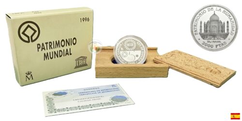 ESPAÑA 2000 PESETAS UNESCO 1996 (TAJ MAHAL)