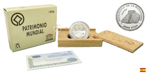 ESPAÑA 2000 PESETAS UNESCO 1996 (PALENQUE)